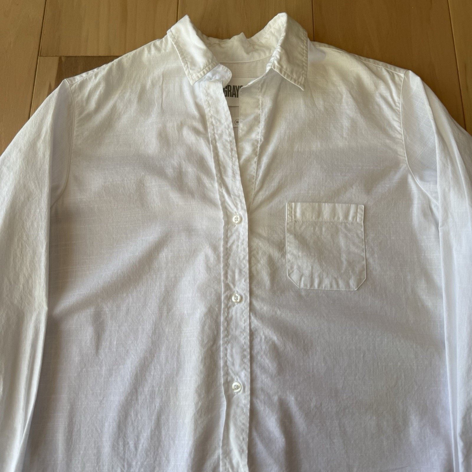 Other Grayson The Hero Shirt Women's 3 White Button Up 100% Cotton Size M / US 6-8 / IT 42-44 - 3 Thumbnail