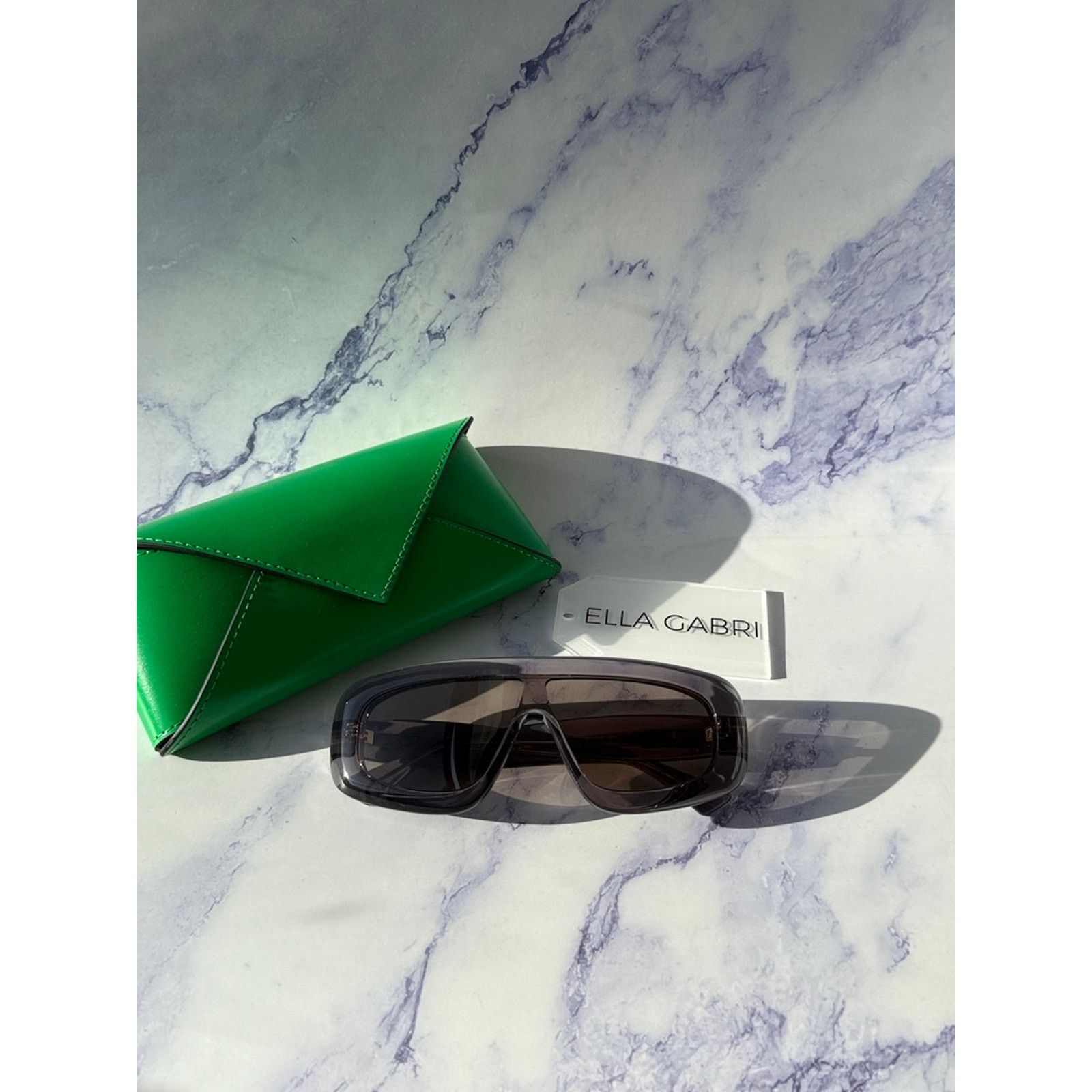 Bottega Veneta NEW Bottega Veneta BV1281S Grey Mask Sunglasses $595 Size ONE SIZE - 2 Thumbnail