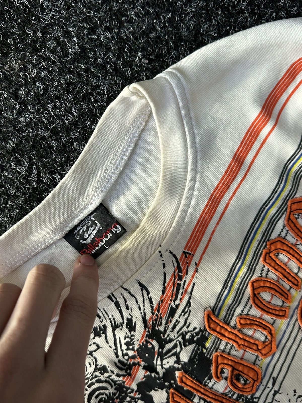 Billabong × Vintage 🚨Vintage 90s Big Logo BILLABONG RARE long sleeve Y2K SURF Size US L / EU 52-54 / 3 - 5 Thumbnail