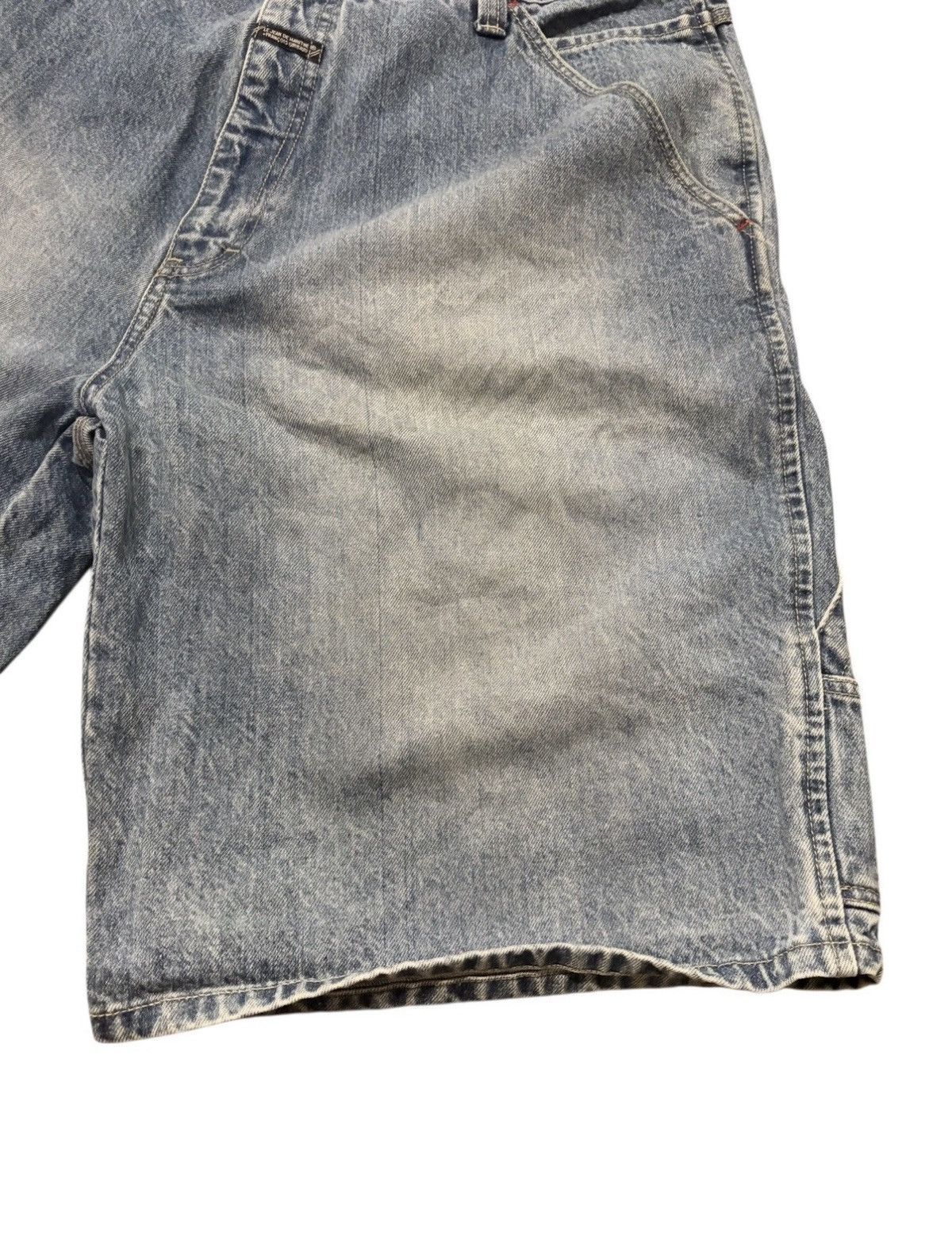 Marithe + Francois Girbaud Girbaud Shorts Mens 40 Blue Denim Cargo Vintage 90s Marithe Size US 40 / EU 56 - 3 Thumbnail