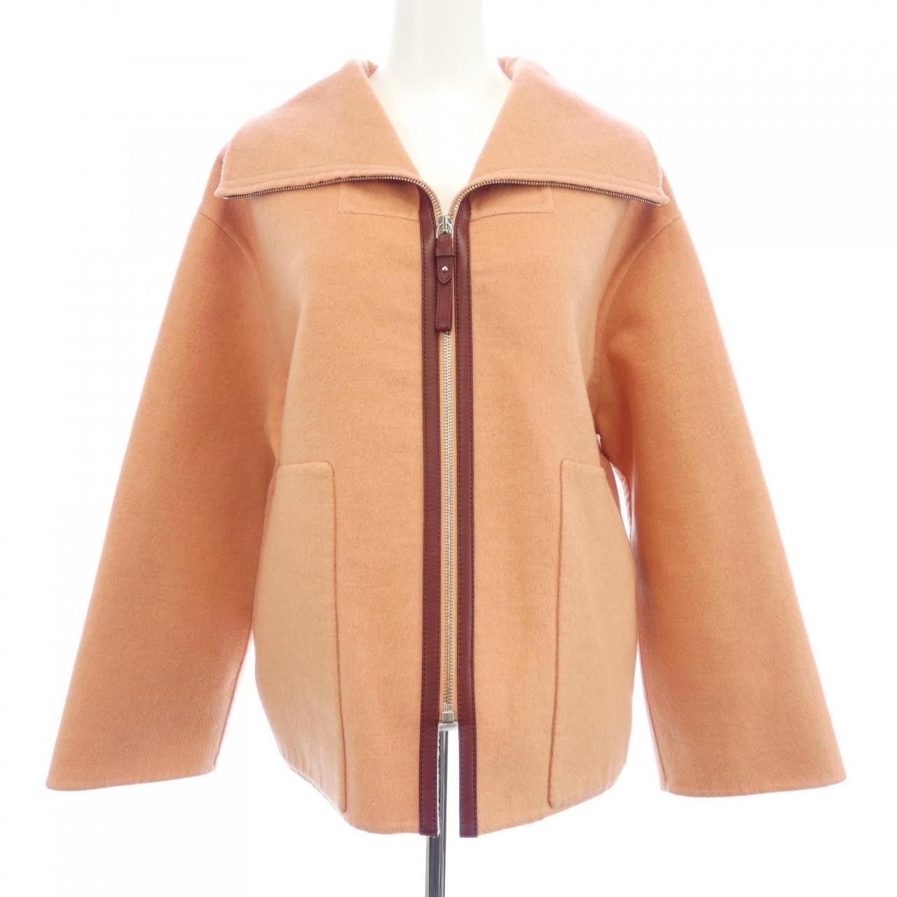 Hermes Hermes Hermes Double Face Cashmere Jacket Textile Outerwear DUTY FREE for USA Size ONE SIZE - 1 Thumbnail