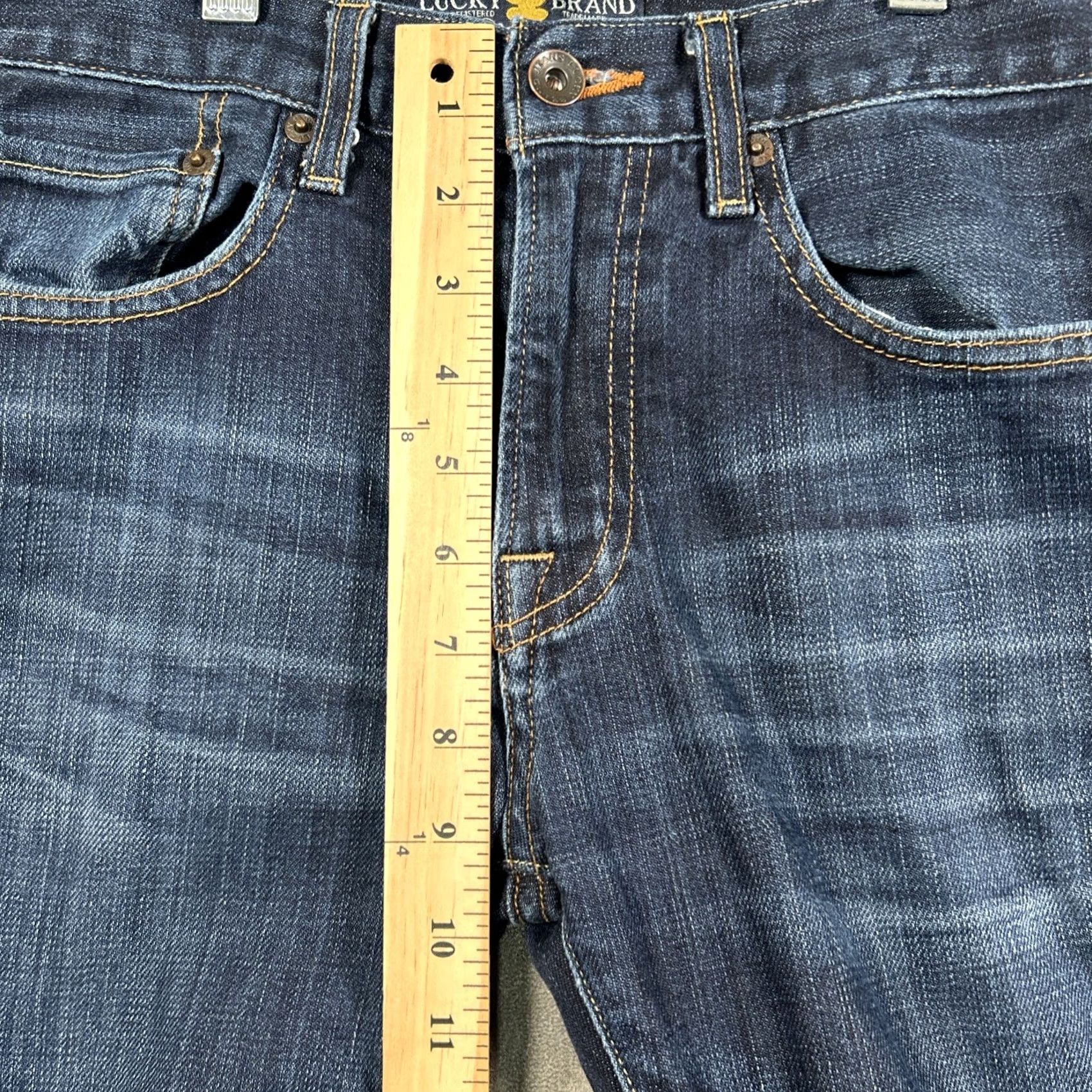 Lucky Brand Lucky Brand Jeans Dean Mens 28x30 Blue Denim 5 Pocket Straight Leg Slim Jeans Size US 28 / EU 44 - 5 Thumbnail