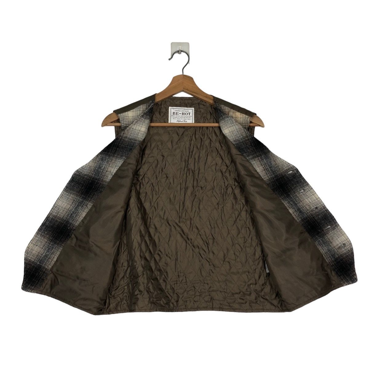 Japanese Brand 📌VINTAGE UTILITY VEST BE-HOT JAPAN TARTAN DESIGN CHECK Size US M / EU 48-50 / 2 - 12 Thumbnail