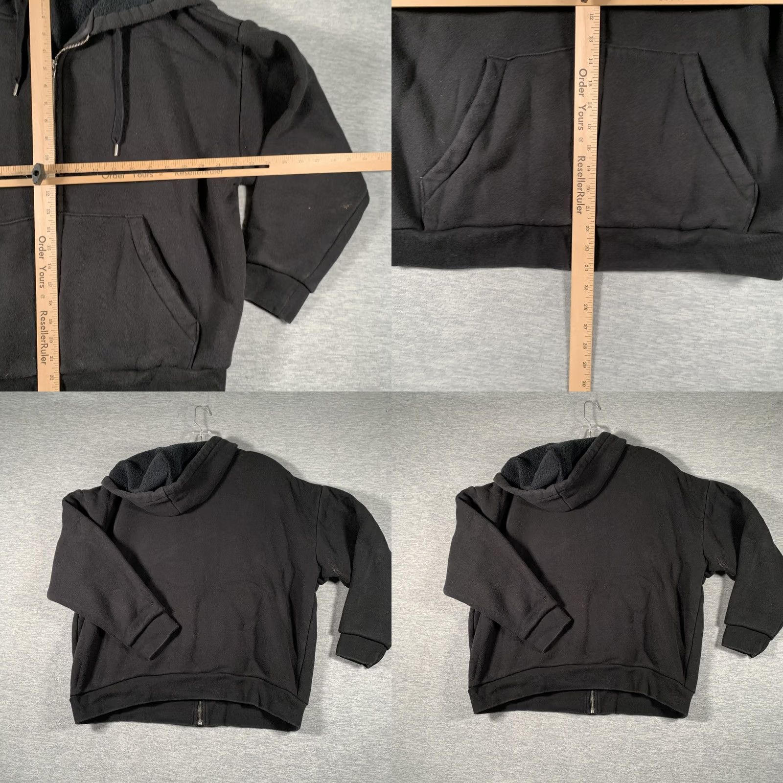 T by Alexander Wang T By Alexander Wang Hoodie Womens Small Black Full Zip Sherpa Fleece Hooded Size S / US 4 / IT 40 - 8 Thumbnail