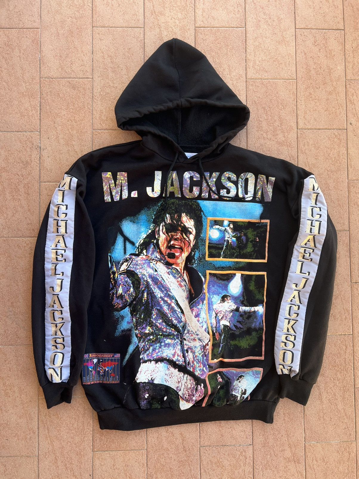 Vintage 90s Michael Jackson Tour Rap Hoodie