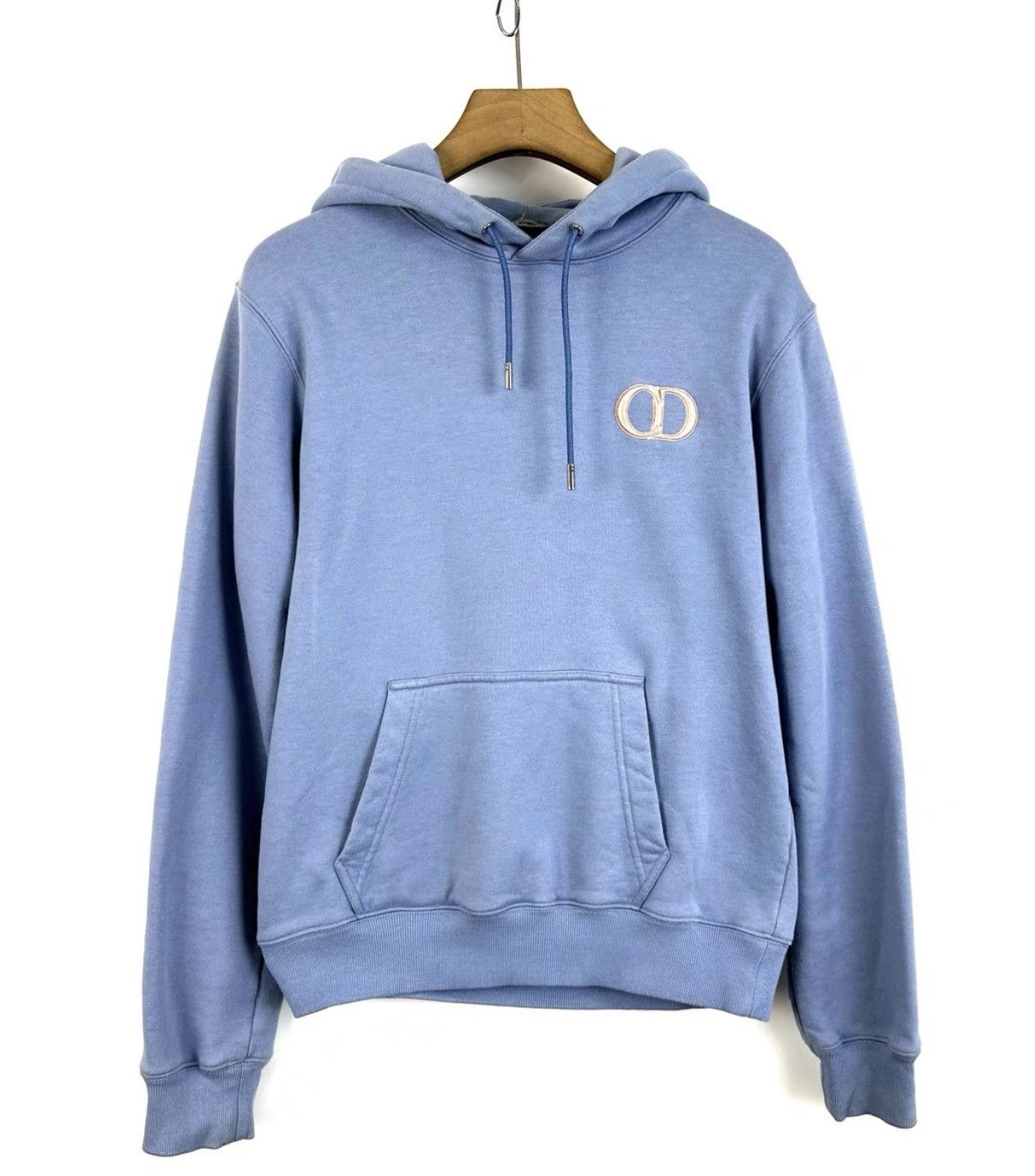 Dior Dior Blue Chest Embroidered CD Logo Hoodie K12 Size US M / EU 48-50 / 2 - 1 Thumbnail