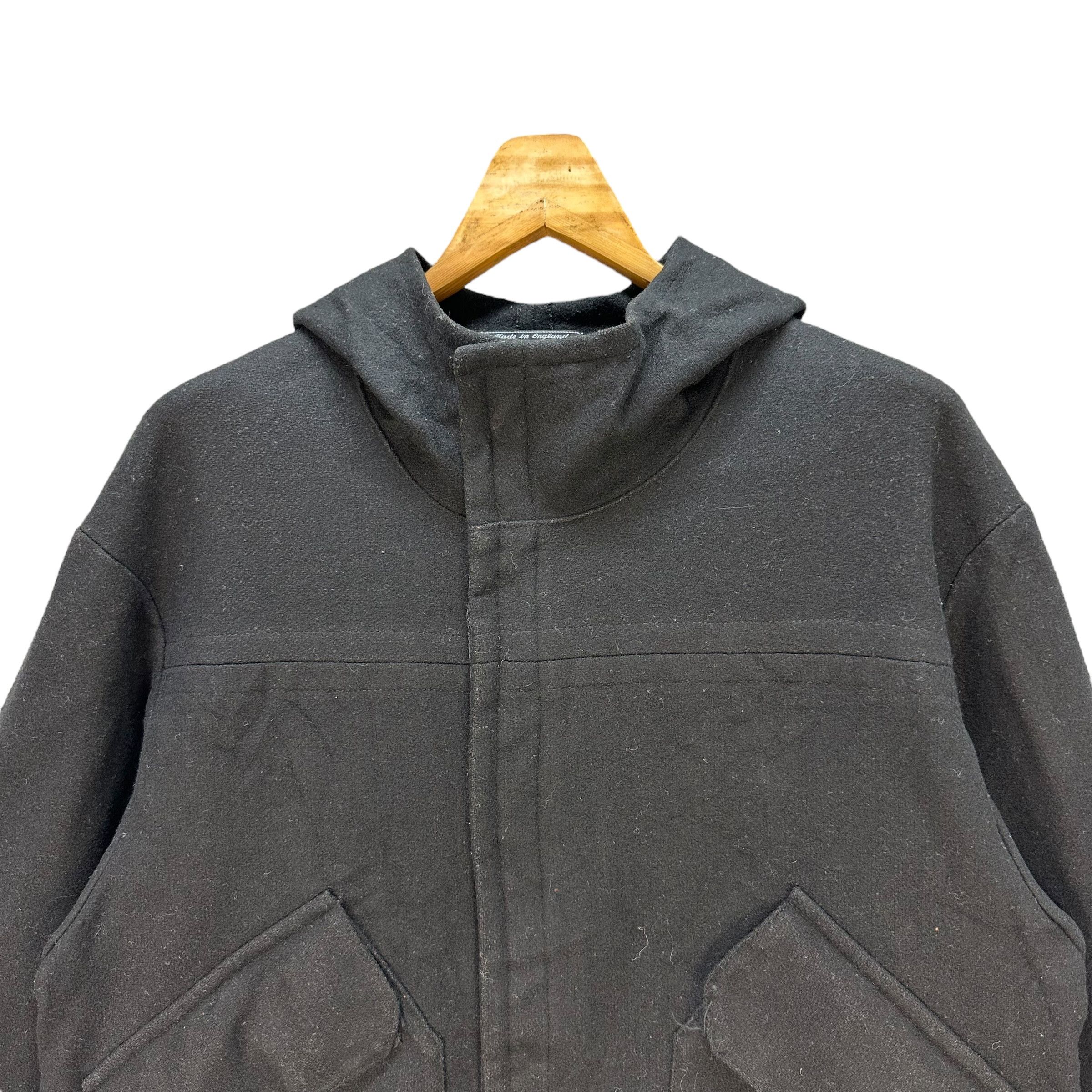 Japanese Brand NO IDEA NO GAIN Made in England Wool Hooded Jacket #A46-1084 Size US L / EU 52-54 / 3 - 2 Thumbnail