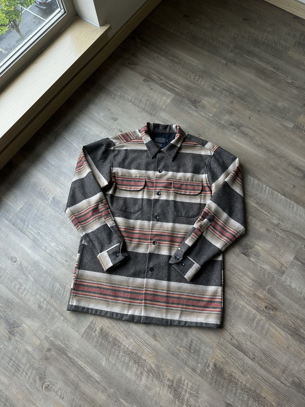 image of Pendleton Men’S Board Wool Shirt, Men's (Size Medium)