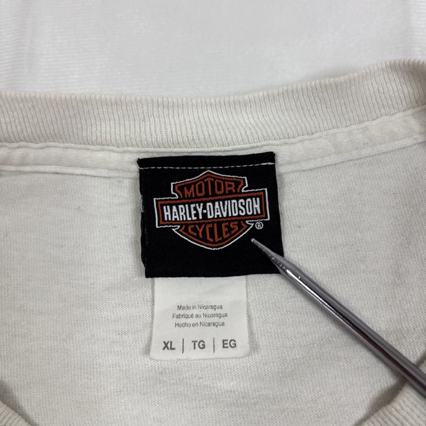 Harley Davidson Harley-Davidson T-Shirt Pocket Men XL White Belize Fish Graphic Sport Size US XL / EU 56 / 4 - 3 Thumbnail