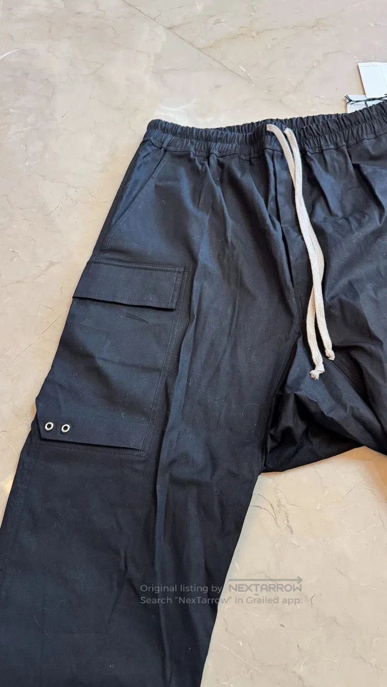 Rick Owens Black Cargo Pants.