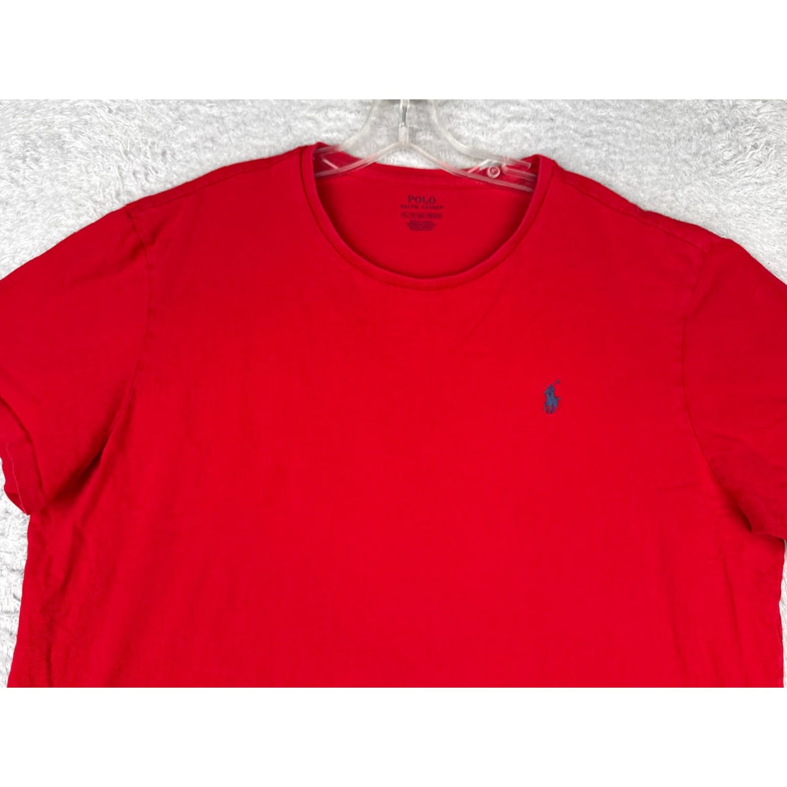 Ralph Lauren Polo Ralph Lauren Shirt Men XL Red Short Sleeve Crew Neck 100% Cotton Logo Embroidered Classic American Mens Size US XL / EU 56 / 4 - 4 Thumbnail