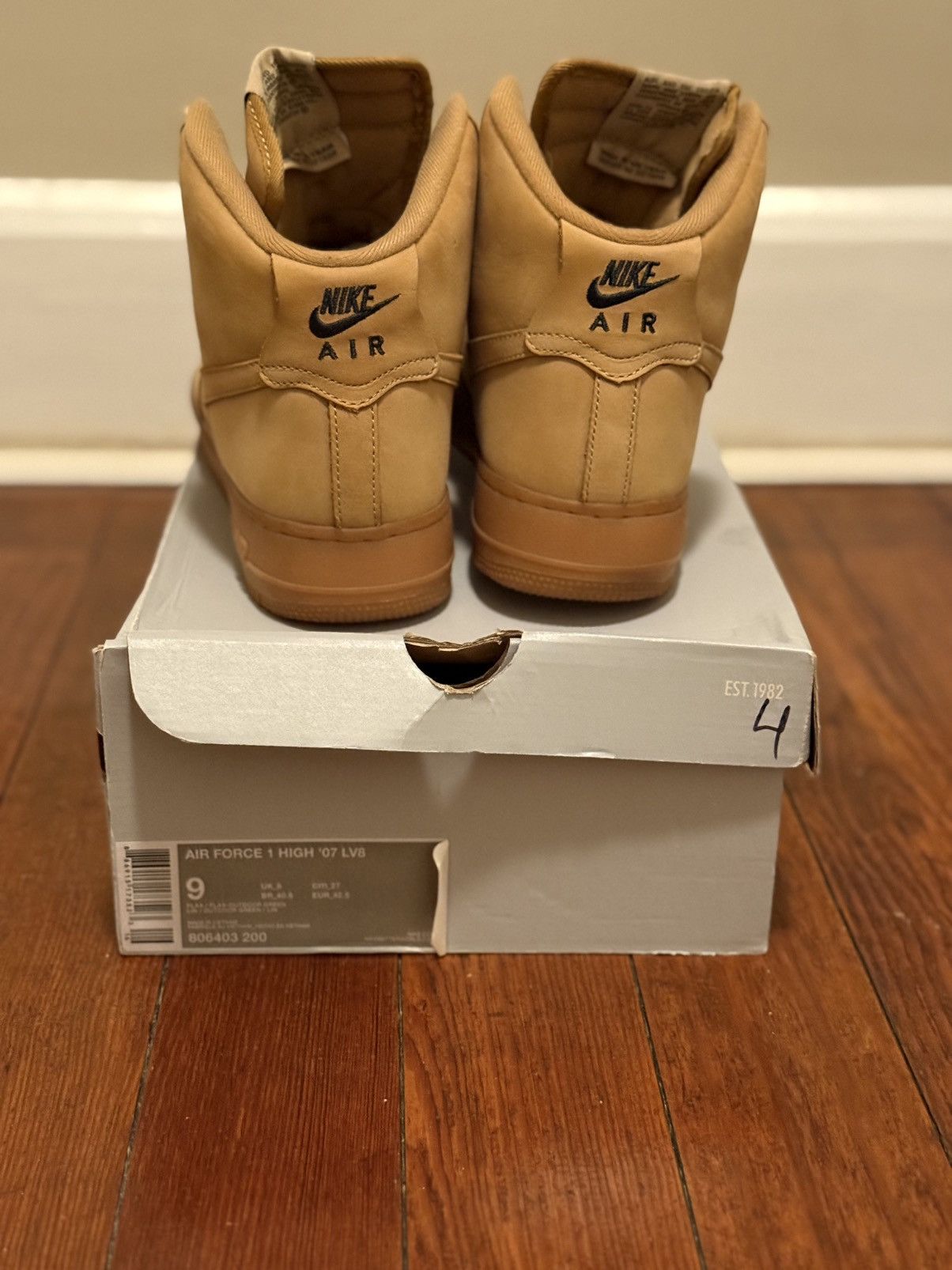 Nike Nike Air Force 1 High Flax 2015 Size US 9 / EU 42 - 2 Thumbnail