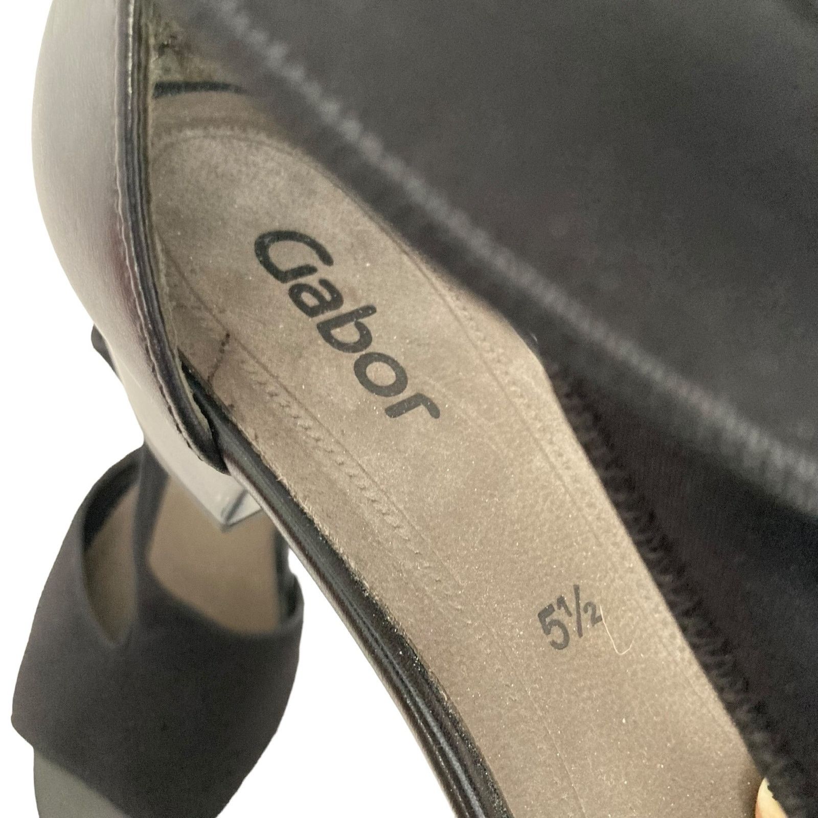 Other Gabor Black Sandal Heels Sz 8.5 Size US 8.5 / IT 38.5 - 7 Thumbnail