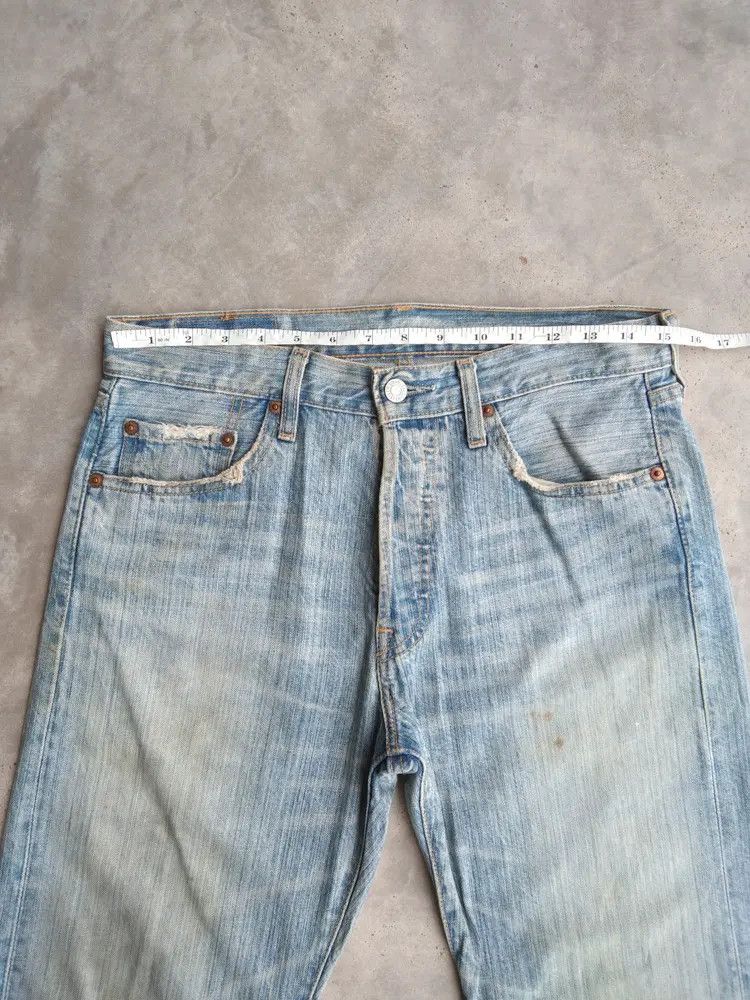 Levi's Vintage Levi's 501 Rusty Wash Distressed Jeans 30x32 Size US 30 / EU 46 - 7 Thumbnail