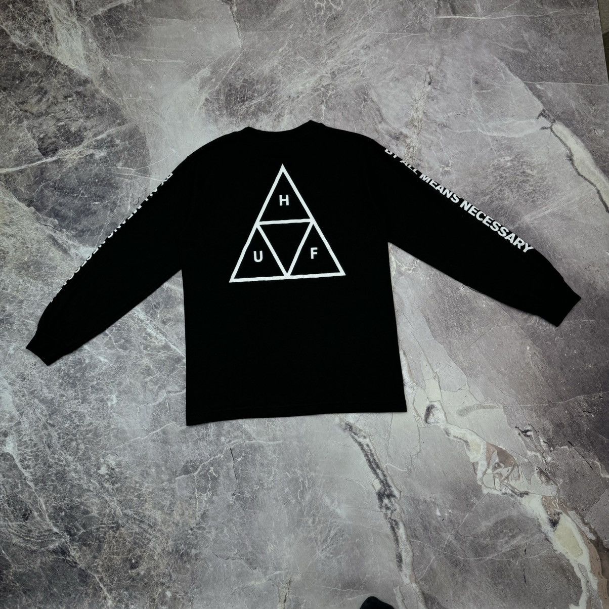 Huf Huf Longsleeve T shirt Skater Sk8 Streetwear Black 90s S Size US S / EU 44-46 / 1 - 8 Thumbnail