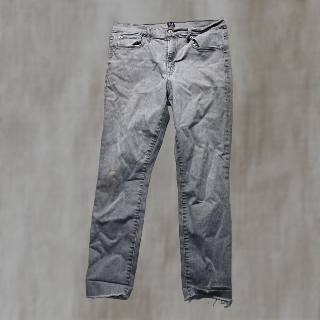 Gap Gap Slim Fit Straight Gray Denim Jeans Pants Women's Size 12 Size 34" / US 12 / IT 48 - 1 Thumbnail