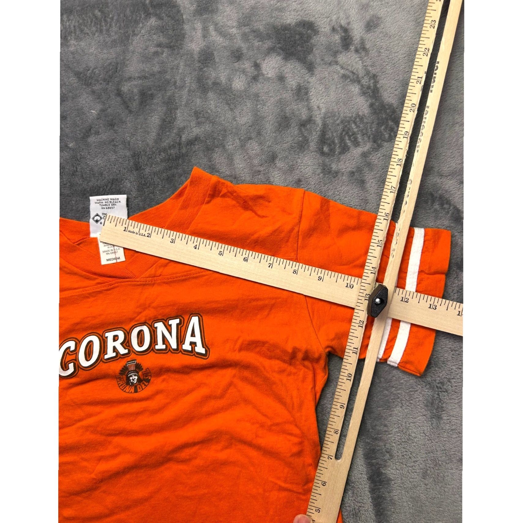 Vintage VINTAGE Corona Del Sol High School T Shirt M USA Single Stitch Tempe AZ 70s Shirt Womens M Orange USA Striped Casual Athletic Vintage Size M / US 6-8 / IT 42-44 - 7 Thumbnail
