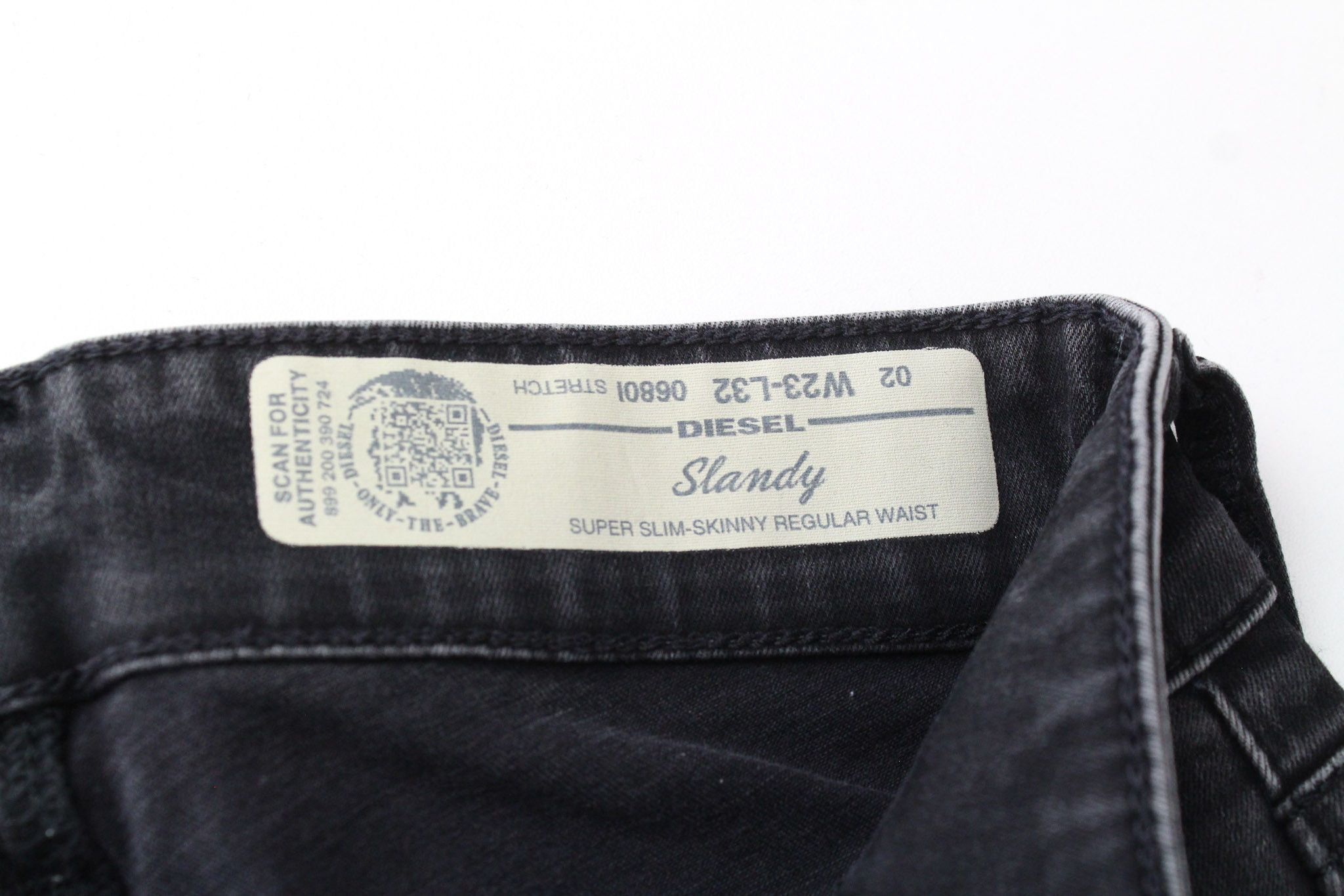 Diesel SLANDY 0680I W23/L32 Grey Girls Jeans 71847 Size 23" - 5 Thumbnail