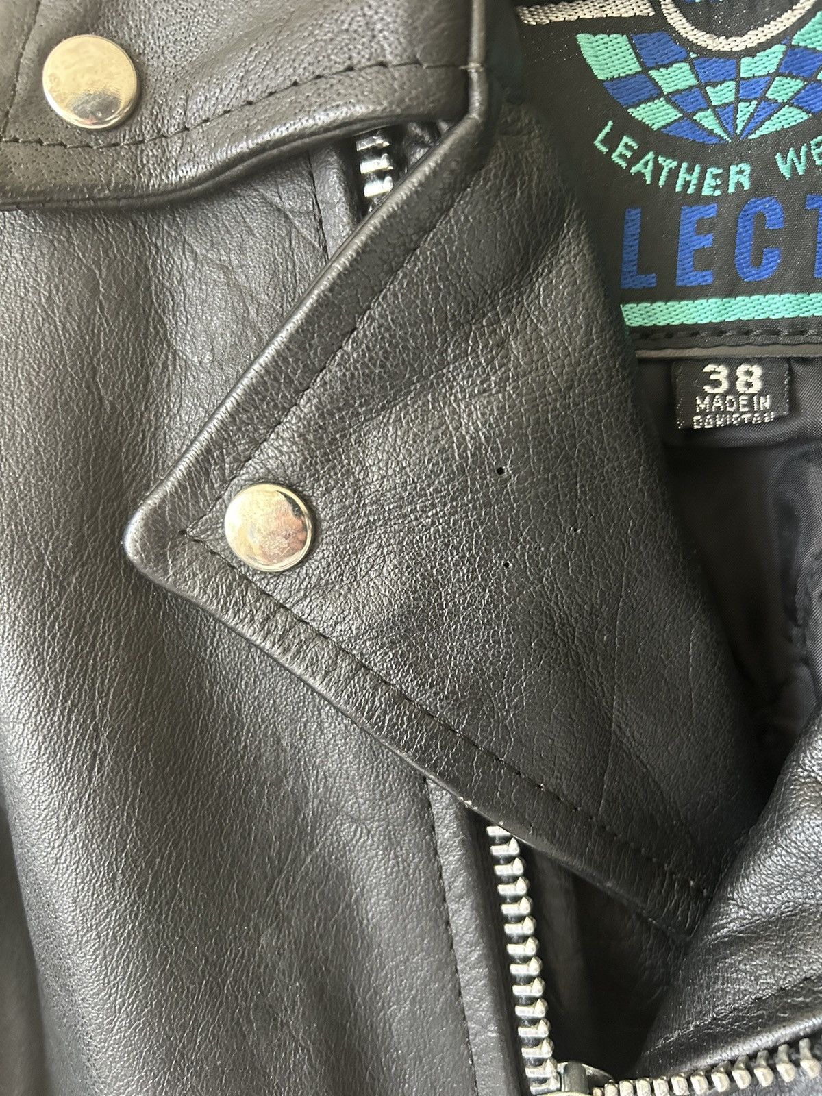 Vintage Vintage New Age Leather Jacket Size US L / EU 52-54 / 3 - 3 Thumbnail
