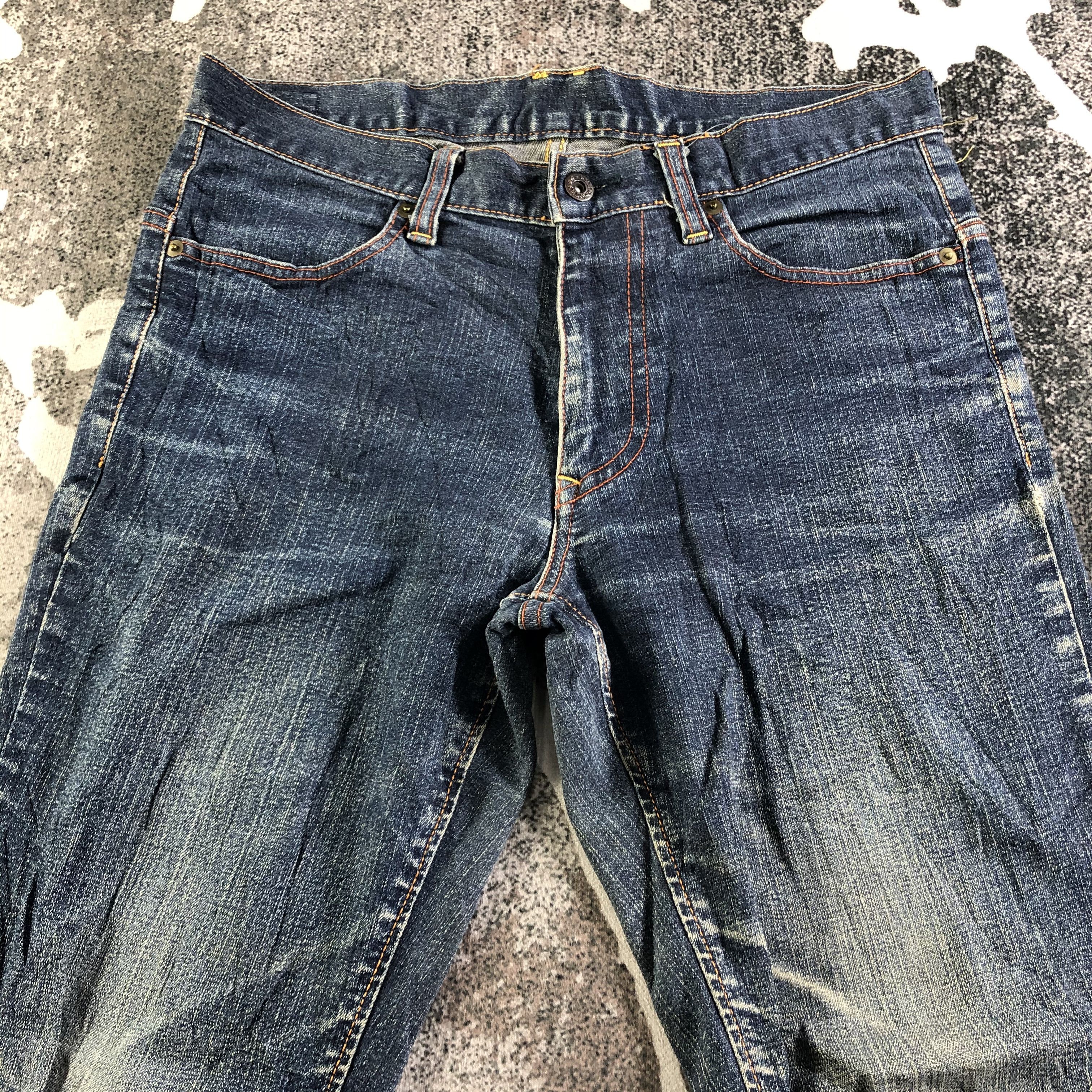 Indigo Japanese Indigo Jeans Faded Blue Denim KJ3079 Size US 30 / EU 46 - 3 Thumbnail
