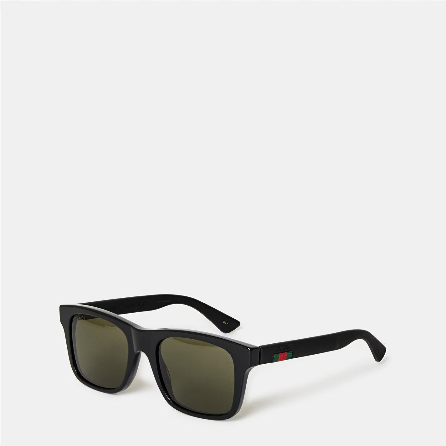 Gucci o1g2r1mq0426 Size: OS / Web Sunglasses in Black Size ONE SIZE - 1 Thumbnail