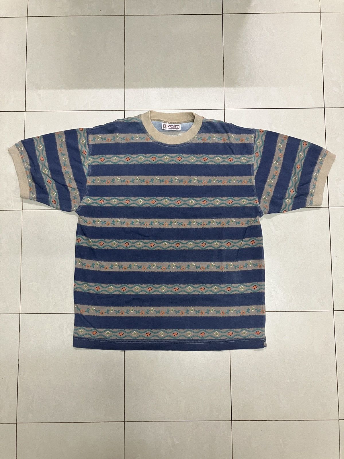 Untitled Artworks Vintage Stefanel Flower T Shirt Size US M / EU 48-50 / 2 - 2 Thumbnail