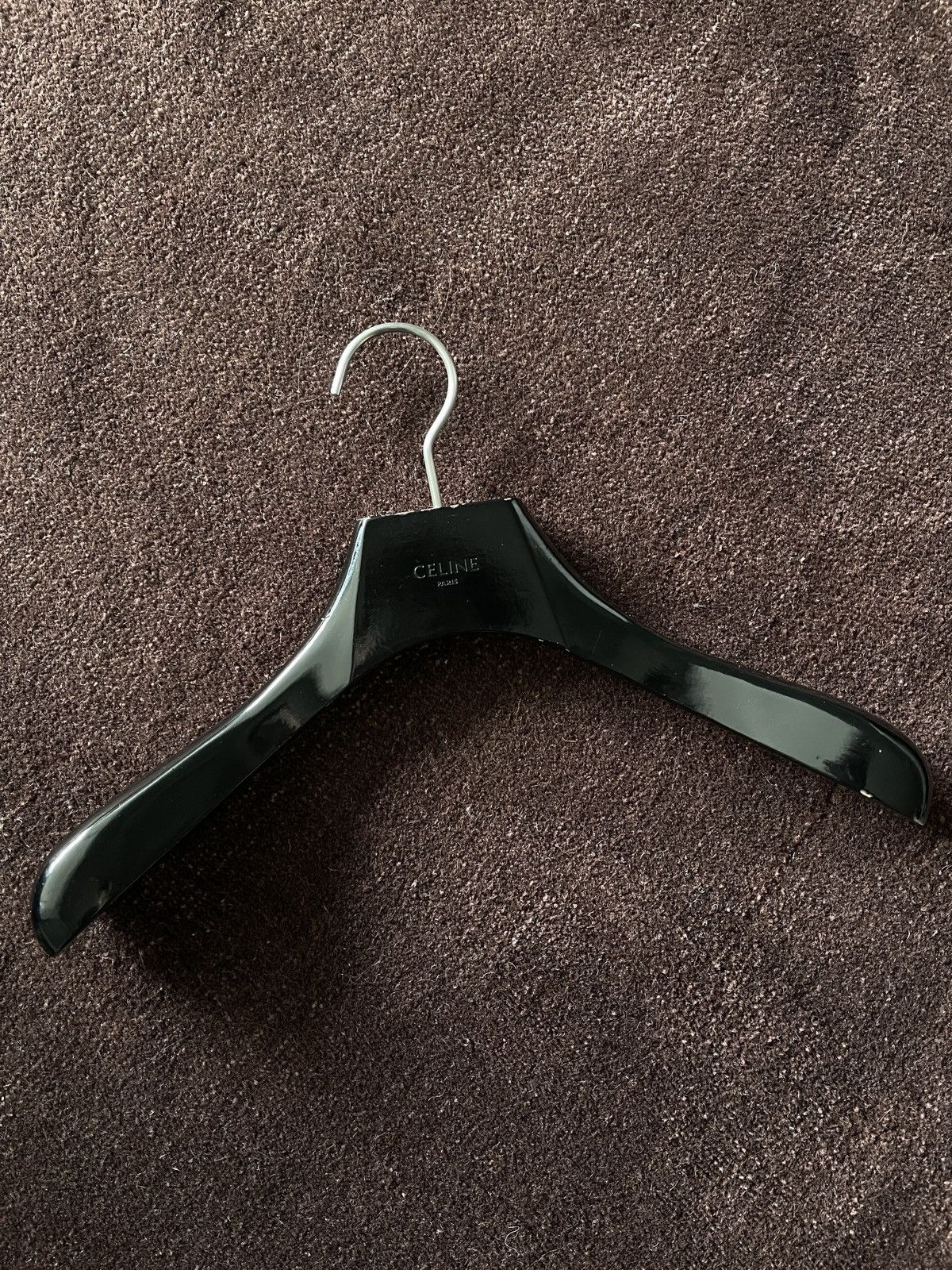 Celine × Hedi Slimane Black Wood Display Hanger | Grailed