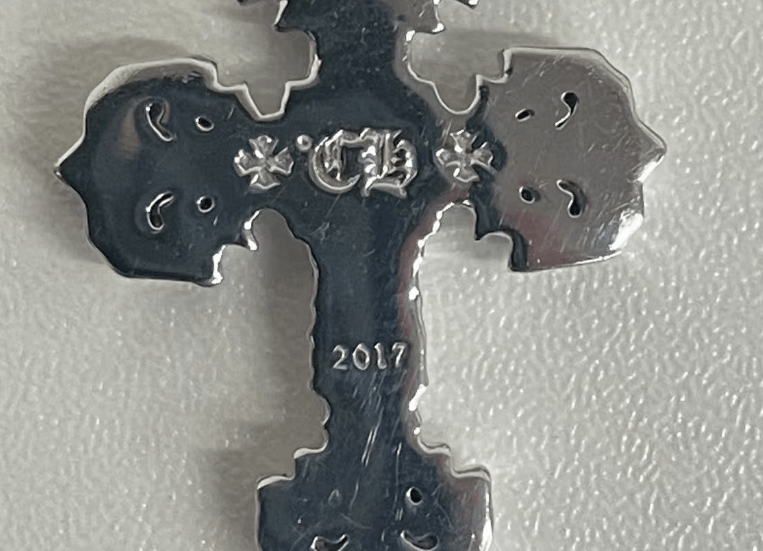 Chrome Hearts Chrome Hearts 18K Pink Saph Filigree Cross Charm Pendant Size ONE SIZE - 8 Thumbnail