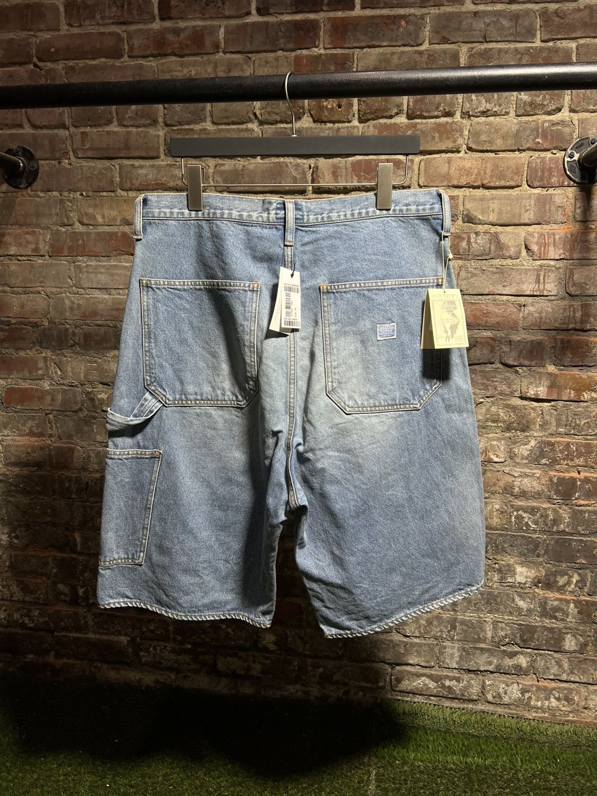 Kapital Kapital Gemstone Studded Carpenter Jean Shorts Size US 38 / EU 54 - 2 Thumbnail