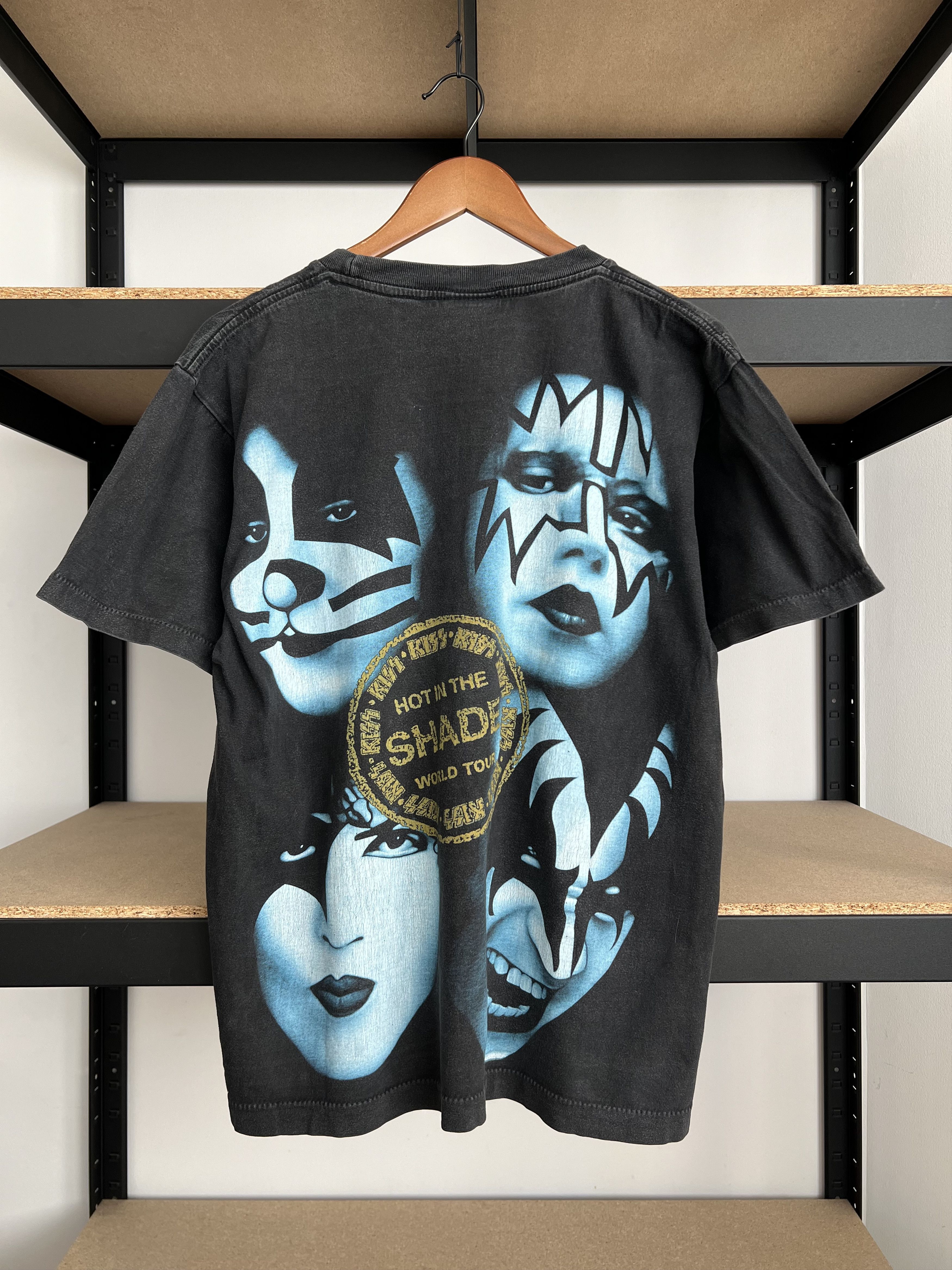 Band Tees Vintage 90s Kiss Hot in the Shade Black T-shirt Size US L / EU 52-54 / 3 - 2 Thumbnail