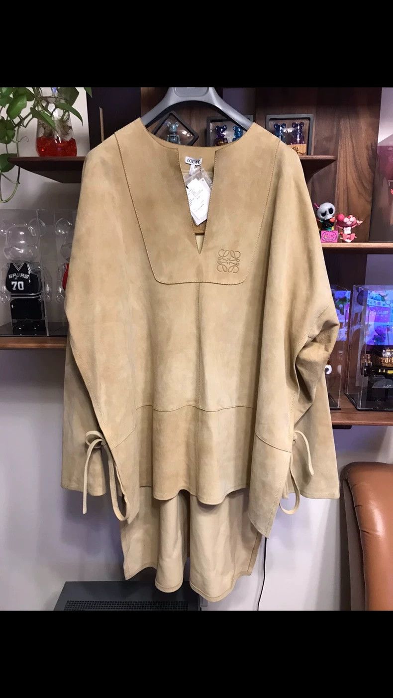 Loewe LOEWE Sheepskin overcoat with long sleeves Size L / US 10 / IT 46 - 1 Thumbnail