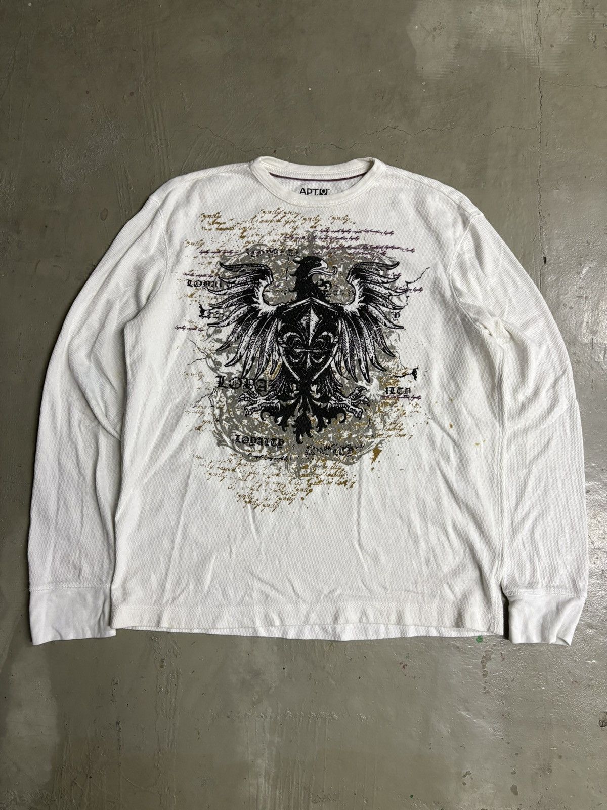 Affliction Vintage Y2K Gothic Thermal Shirt Affliction MMA Punk Goth Te Size US M / EU 48-50 / 2 - 1 Thumbnail