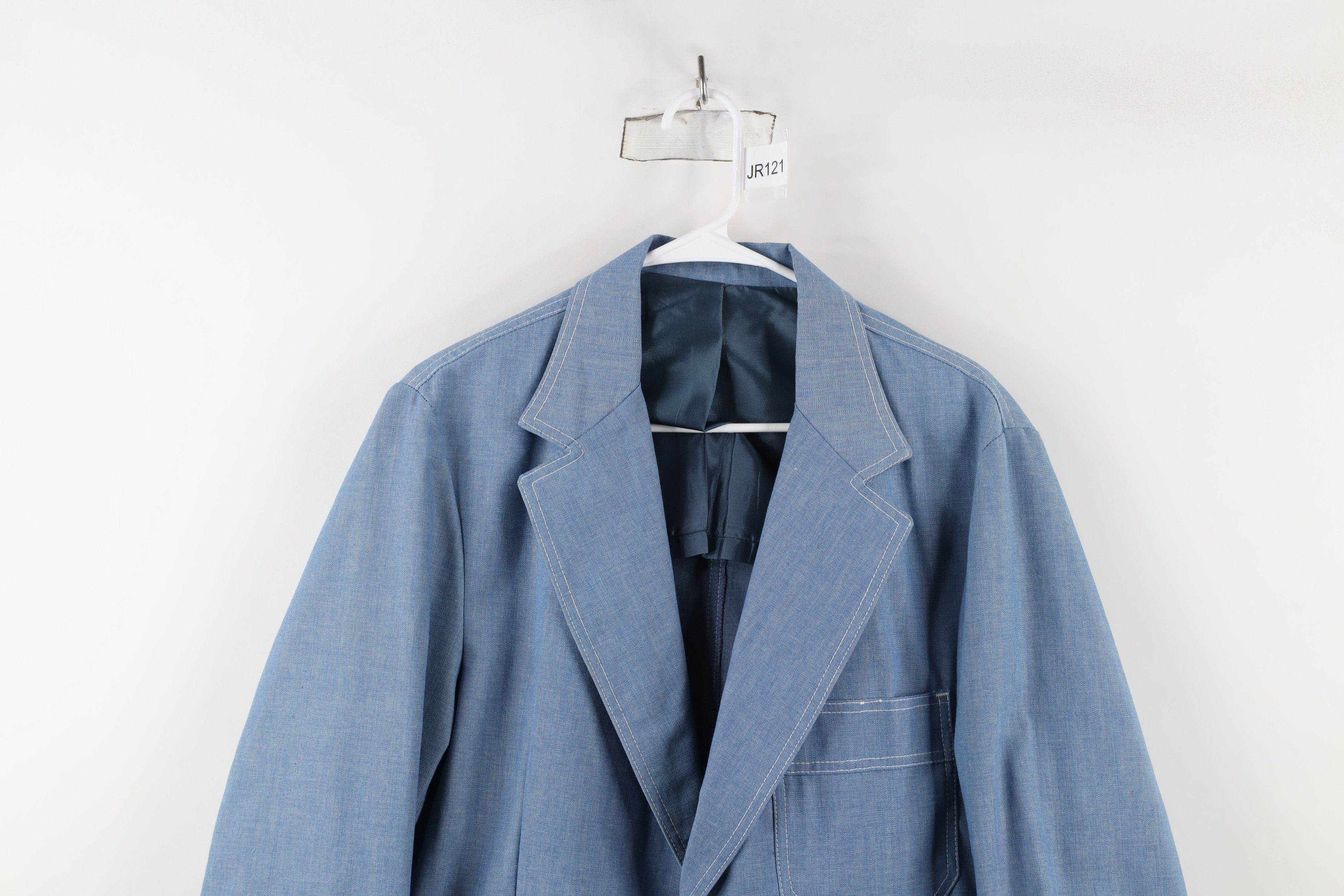Vintage Vintage 70s Streetwear Denim 2 Button Suit Coat Jacket USA Size US L / EU 52-54 / 3 - 2 Thumbnail