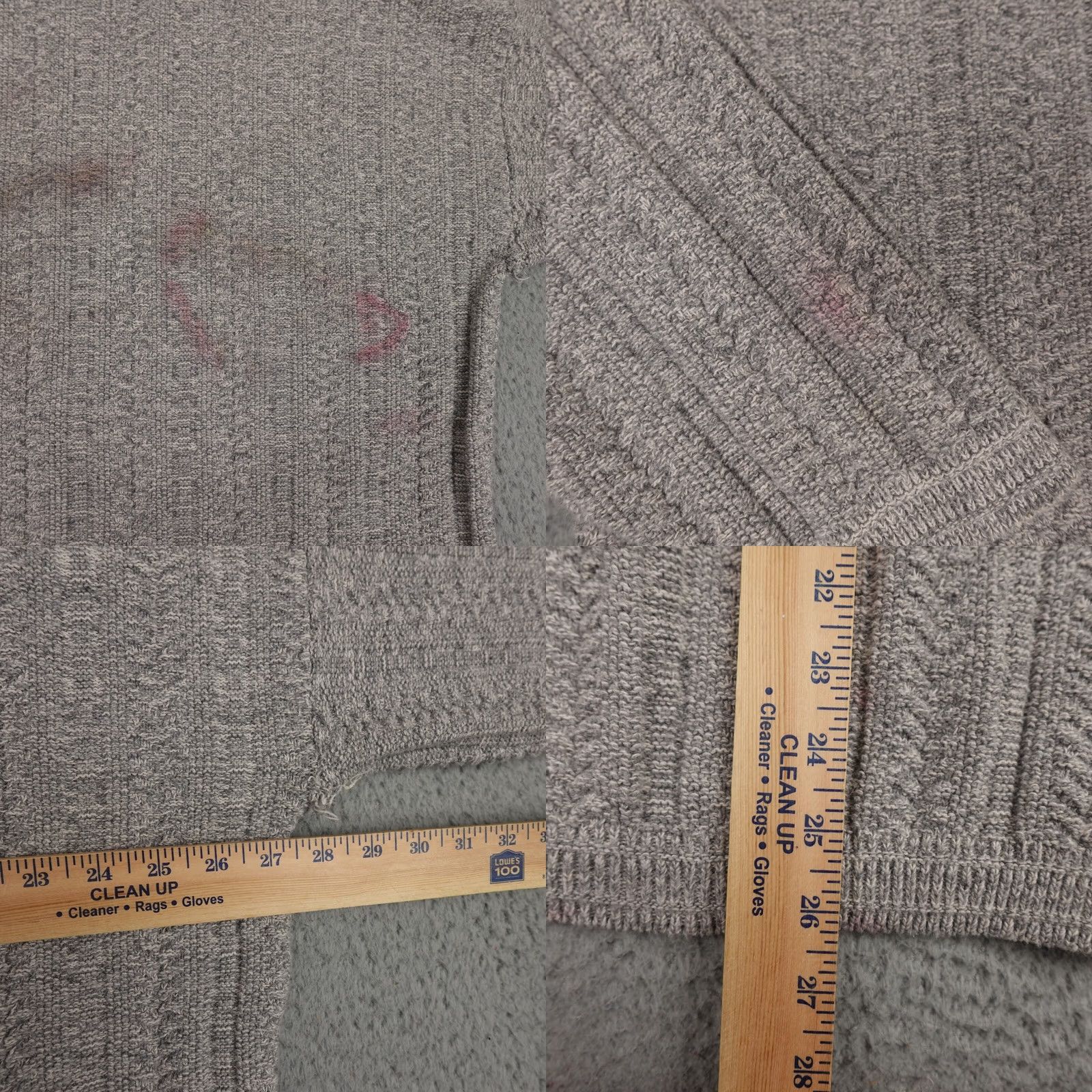 Bill Blass VINTAGE Bill Bass Sweater Mens 2X Gray Knit Crewneck Textured Made In USA 90s Size US XXL / EU 58 / 5 - 10 Thumbnail