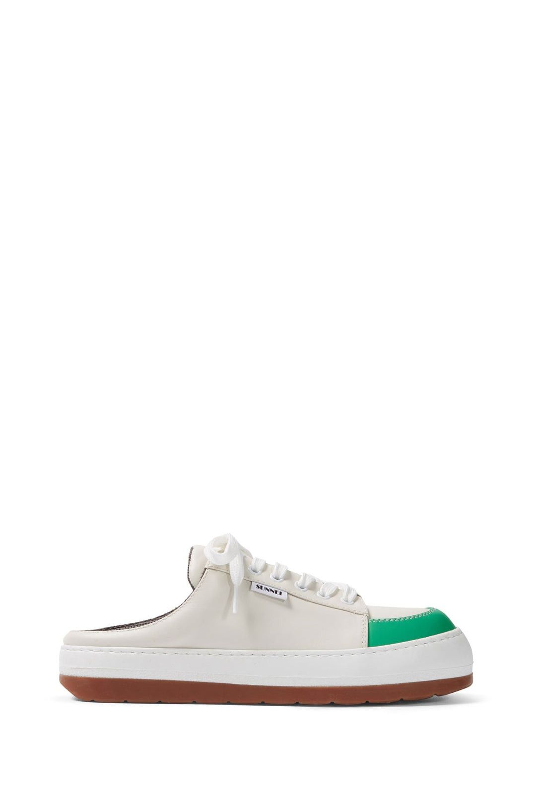 Sunnei o1mle1025 Unisex Dreamy Leather Mules in White Size US 9 / IT 39 - 1 Thumbnail