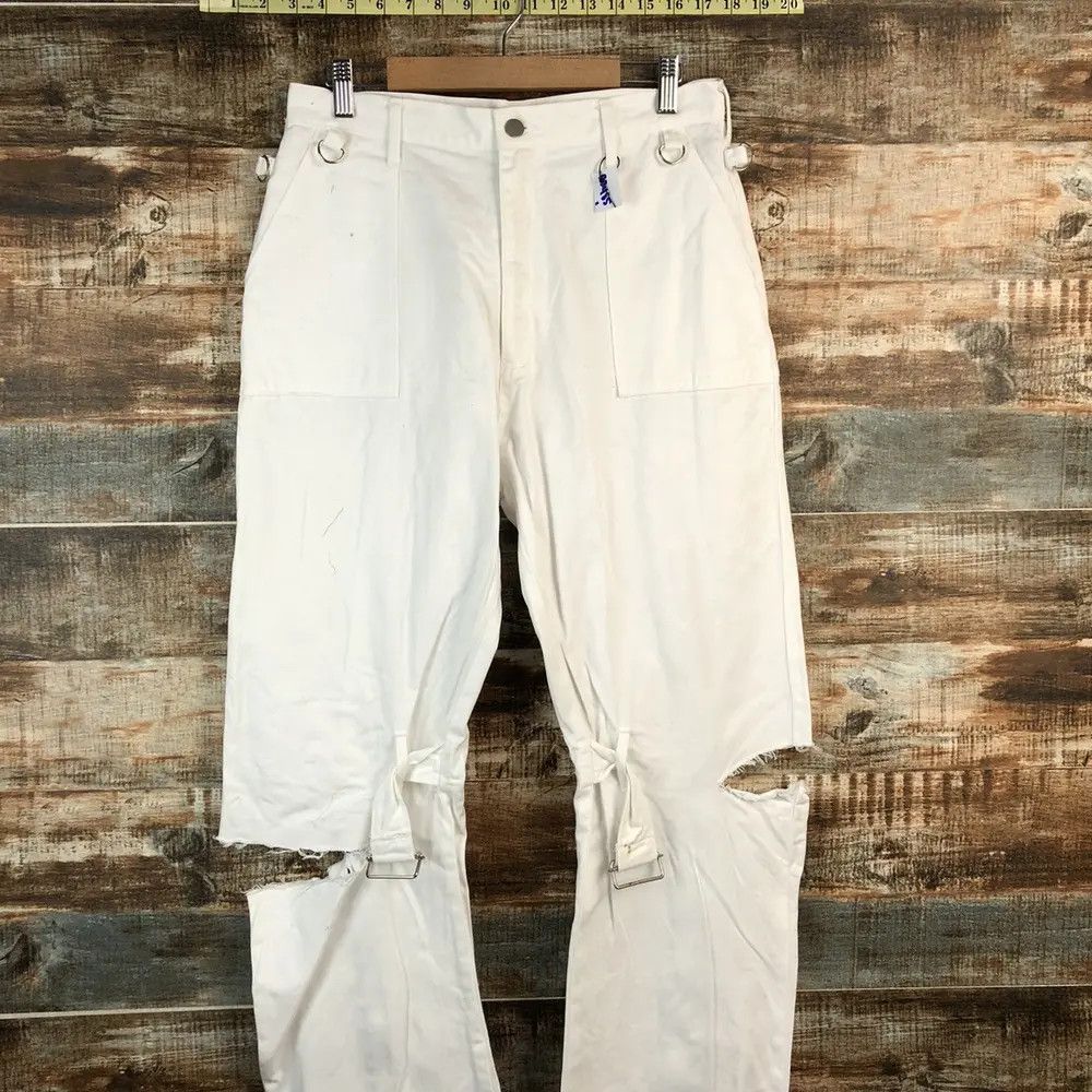 Japanese Brand D Super Lover Distressed ripped punk cargo Pants #A2485 Size US 28 / EU 44 - 13 Thumbnail