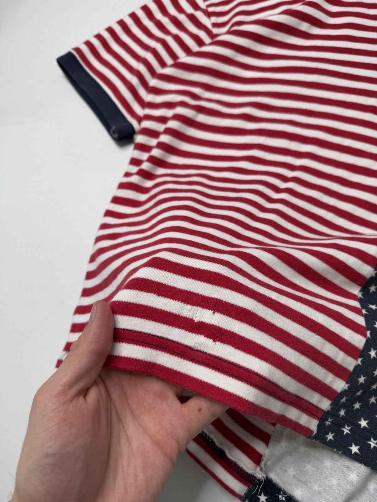 Vintage Vintage drip swag USA flag polo tee chief keef if6was9 lgb Size US M / EU 48-50 / 2 - 6 Thumbnail