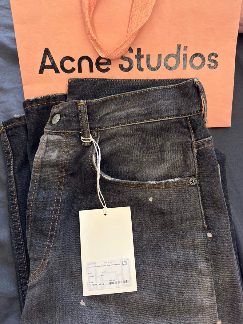 Acne Studios Acne Studios Light blue splashed ink jeans Size US 29 - 7 Thumbnail