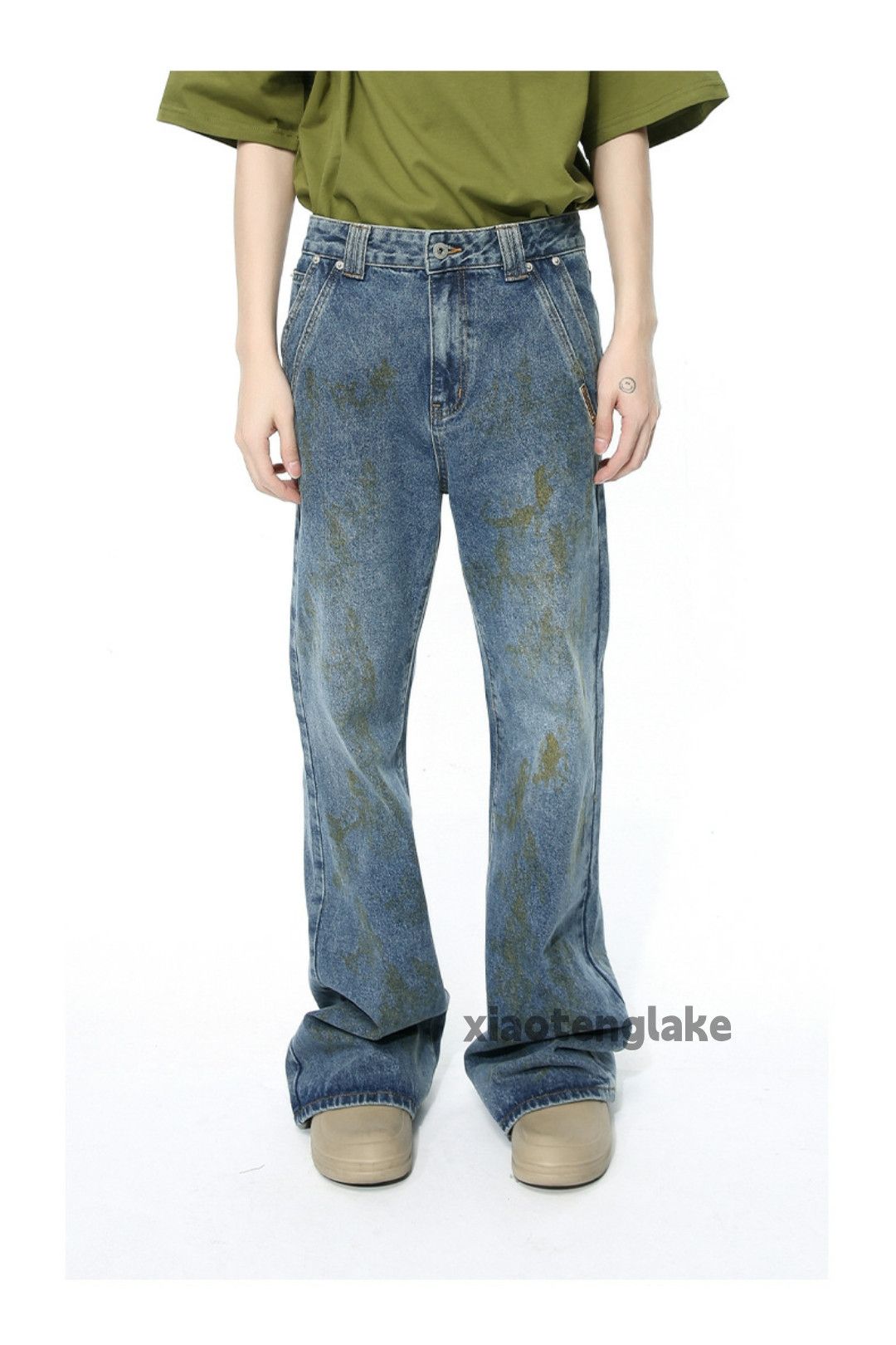 Jean × Vintage washed faded utility paint stain punk grunge jeans Size US 32 / EU 48 - 7 Thumbnail