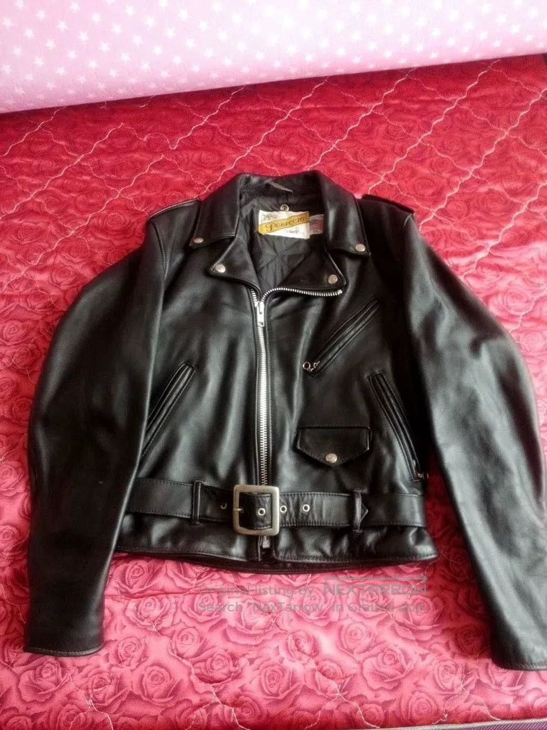 Schott Schott Leather coat Size US XS / EU 42 / 0 - 8 Thumbnail