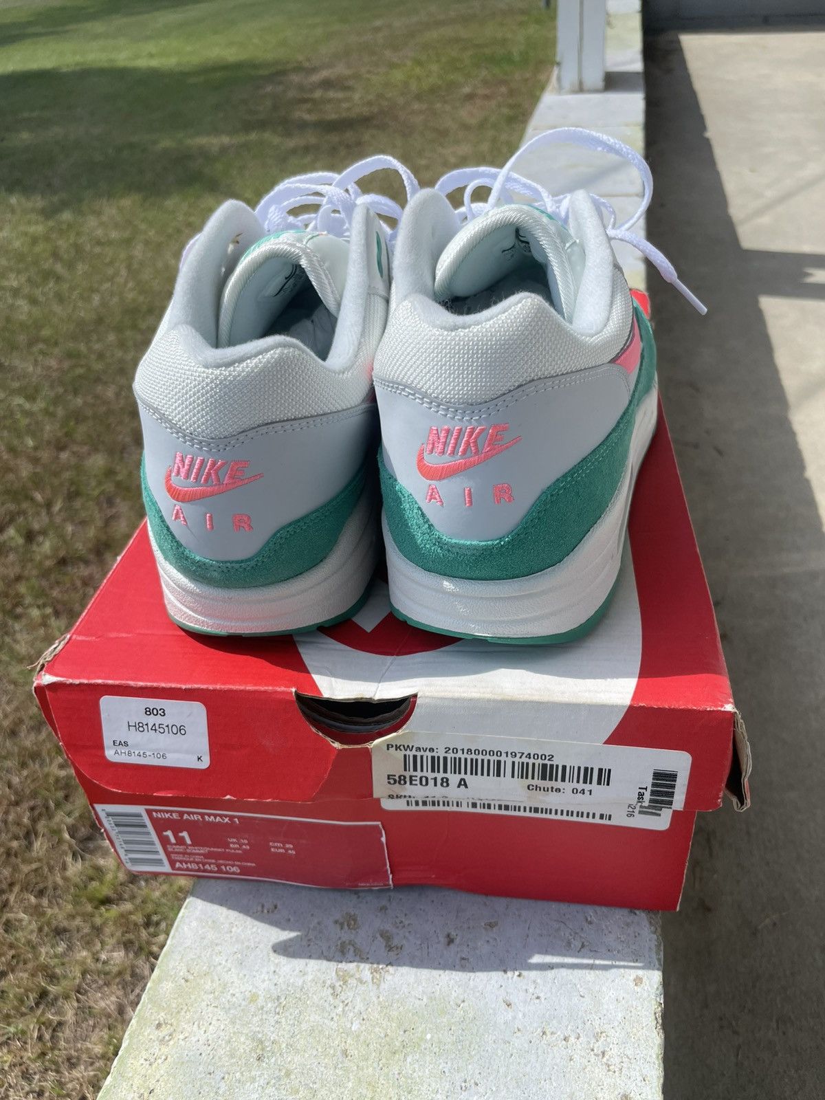 Nike AIR MAX 1 'WATERMELON' Size US 11 / EU 44 - 4 Thumbnail
