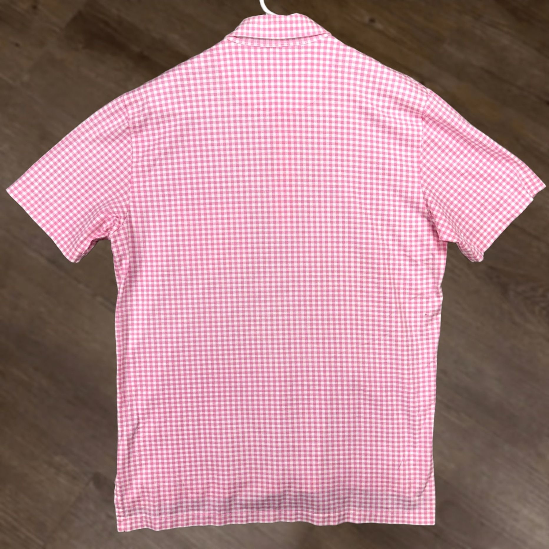 Polo Ralph Lauren Ralph Lauren Polo Golf Shirt Mens Medium Pink Check Rugby Short Sleeve Pocket Size US M / EU 48-50 / 2 - 1 Thumbnail