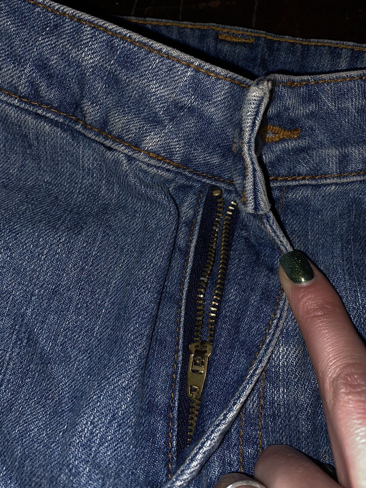 Hysteric Glamour × Japanese Brand Grunge Punk Boot cut Zippers Y2k Distressed Denim Jeans Size 28" / US 6 / IT 42 - 6 Thumbnail