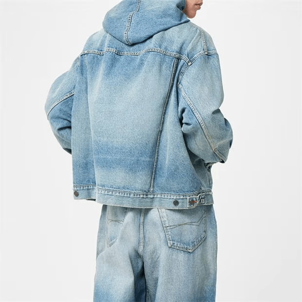 Balenciaga Oversized Denim Oth Hoodie Size US M / EU 48-50 / 2 - 6 Thumbnail