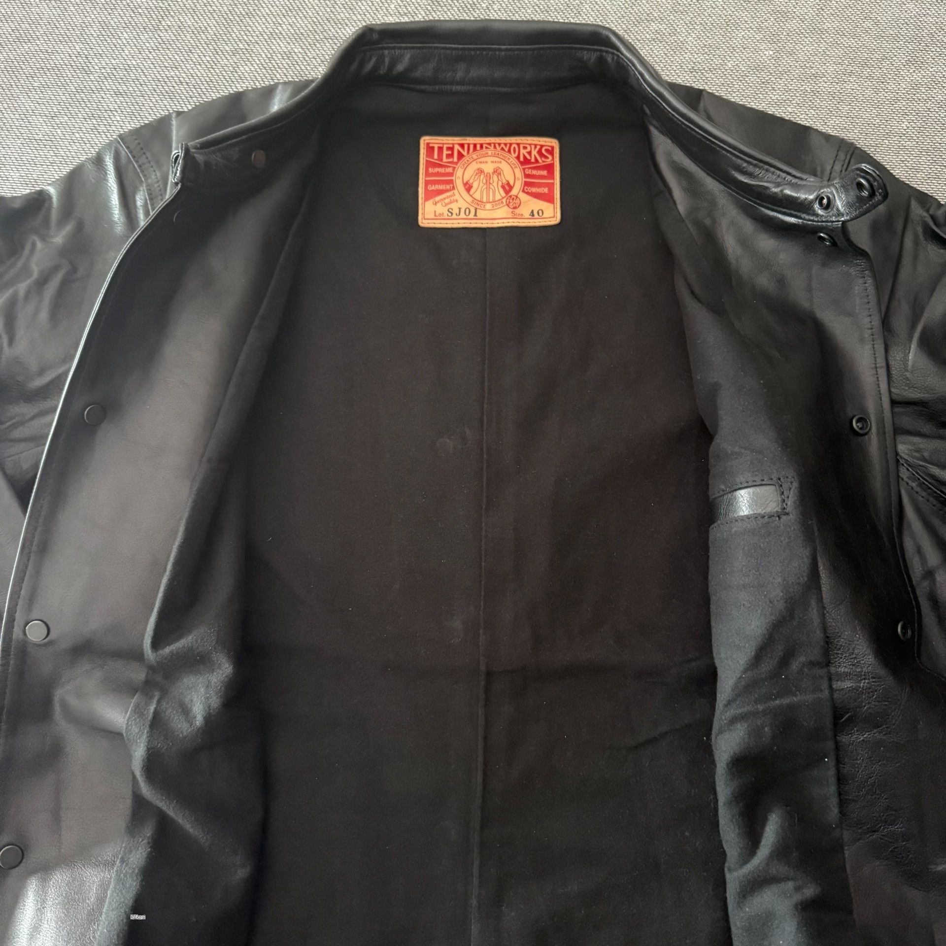 Japanese Brand Tenjin Sj01 Tochigi Cowhide Coach Jacket Size US XXS / EU 40 - 4 Thumbnail
