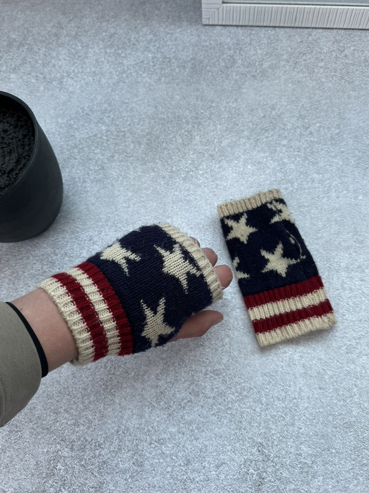 Polo Ralph Lauren Polo Ralph Lauren Rare American Flag USA Fingerless gloves Size ONE SIZE - 5 Thumbnail