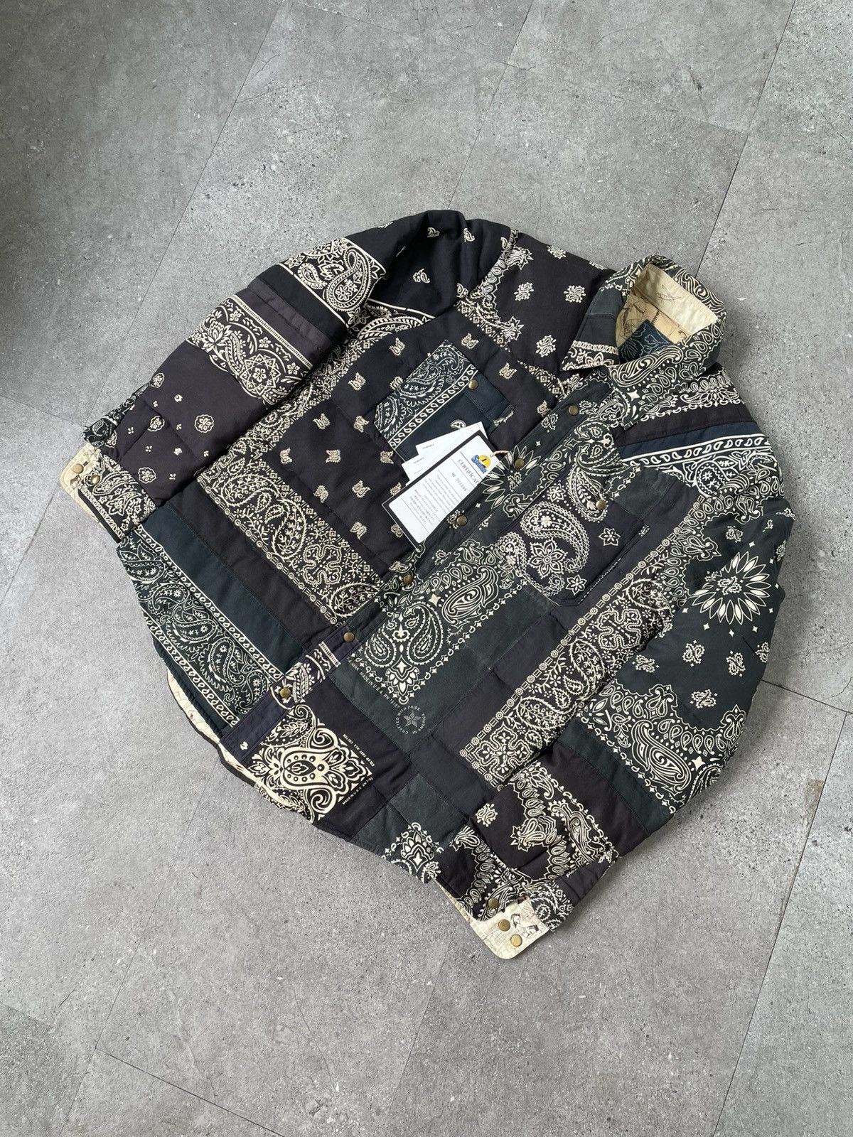Visvim Visvim ICT Kerchief Down Jacket Black Bandana 12FW Size US M / EU 48-50 / 2 - 2 Thumbnail