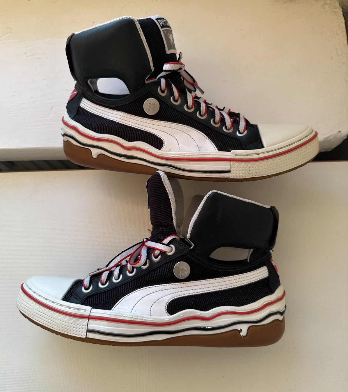 Maison MIHARA YASUHIRO × Puma Puma Mihara Yasuhiro My-40 (2009) black canvas hi top Size US 9 / EU 42 - 1 Thumbnail