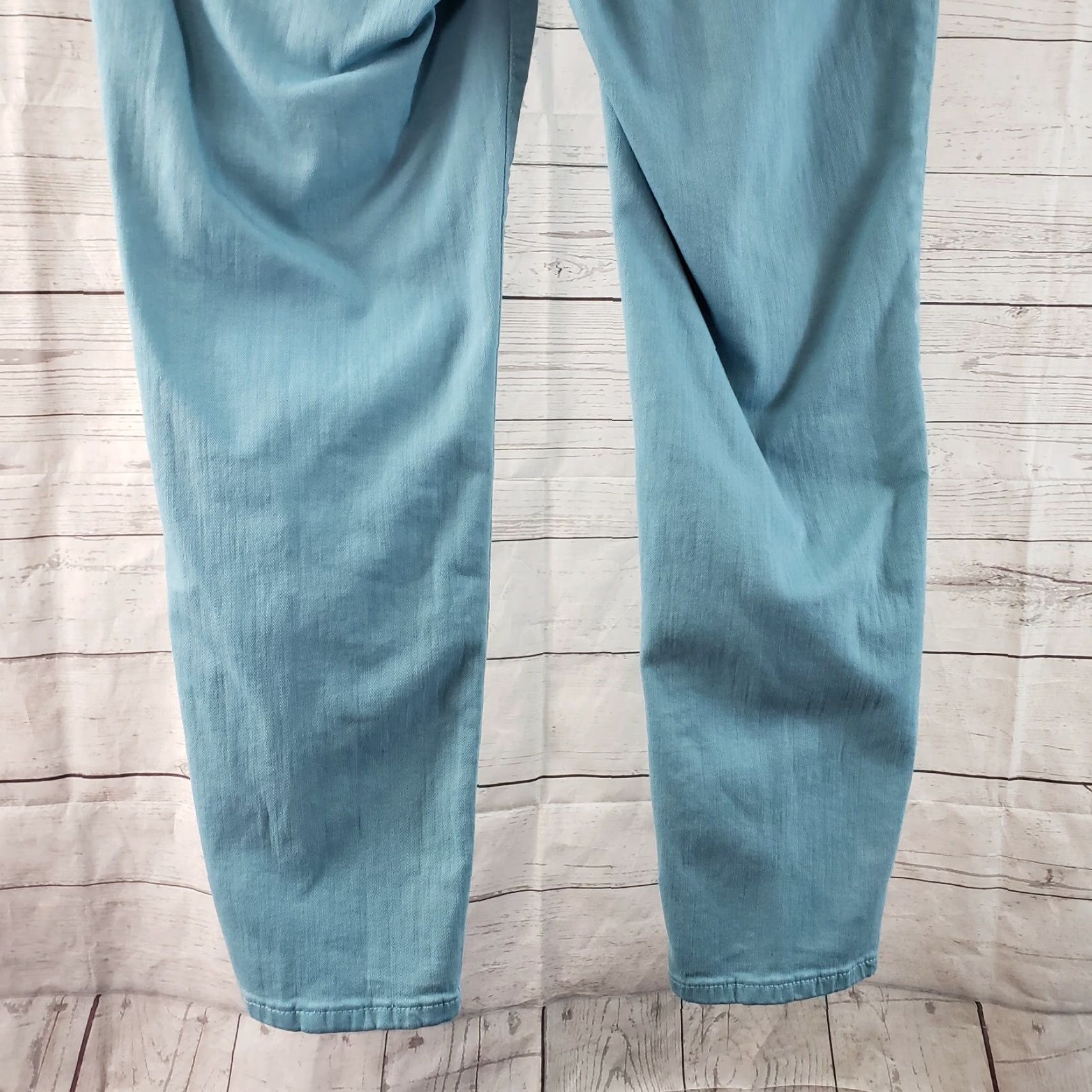 NYDJ VINTAGE not applicable; NYDJ Women's Ankle Jeans Size 10 Solid Blue Mid Rise Skinny Jeans - NYDJ Womens Ankle Jeans 10 Blue Mid Rise Skinny Size 32" / US 10 / IT 46 - 4 Thumbnail