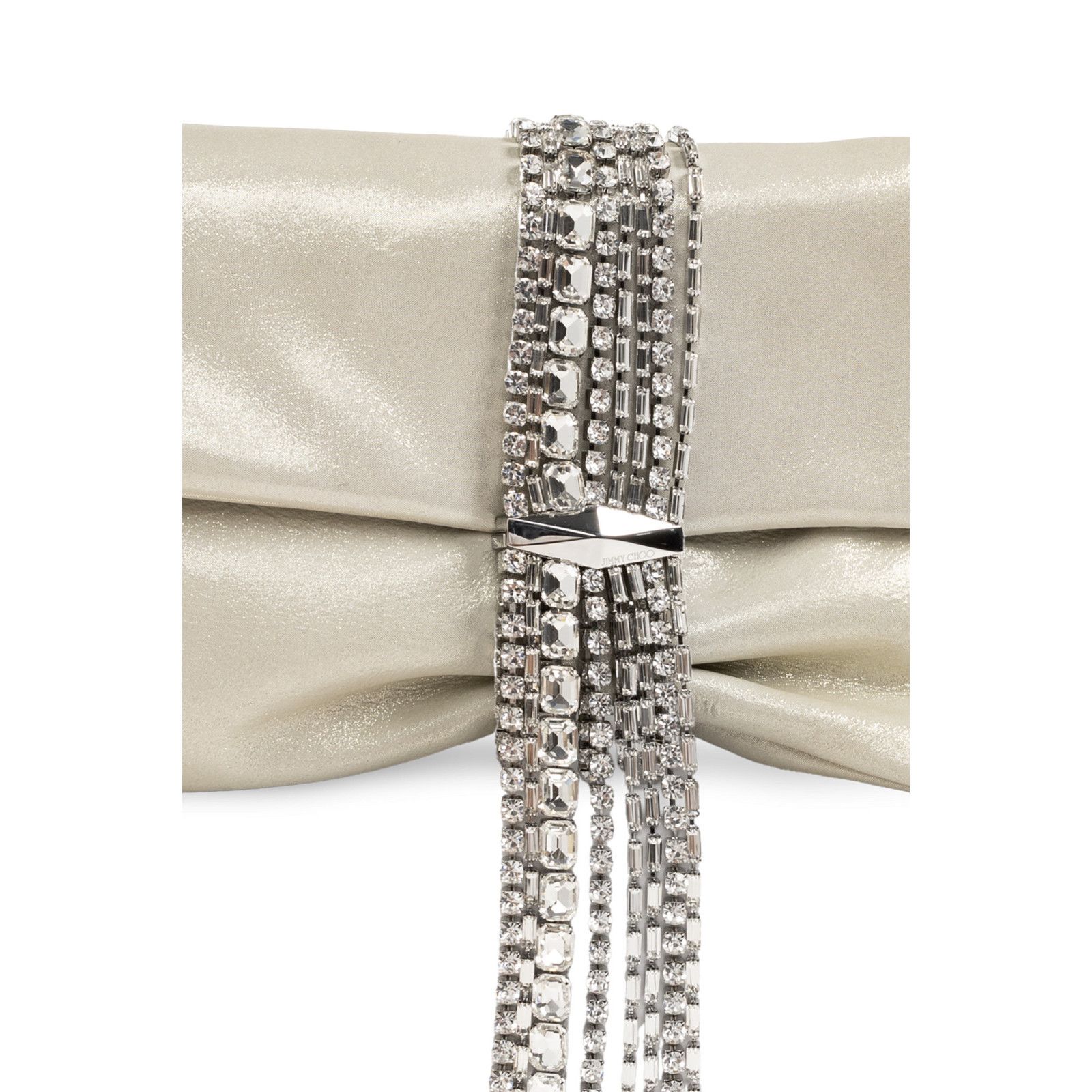 Jimmy Choo JIMMY CHOO Zandra Light Soft Gold Clutch New & Authentic Size ONE SIZE - 5 Thumbnail